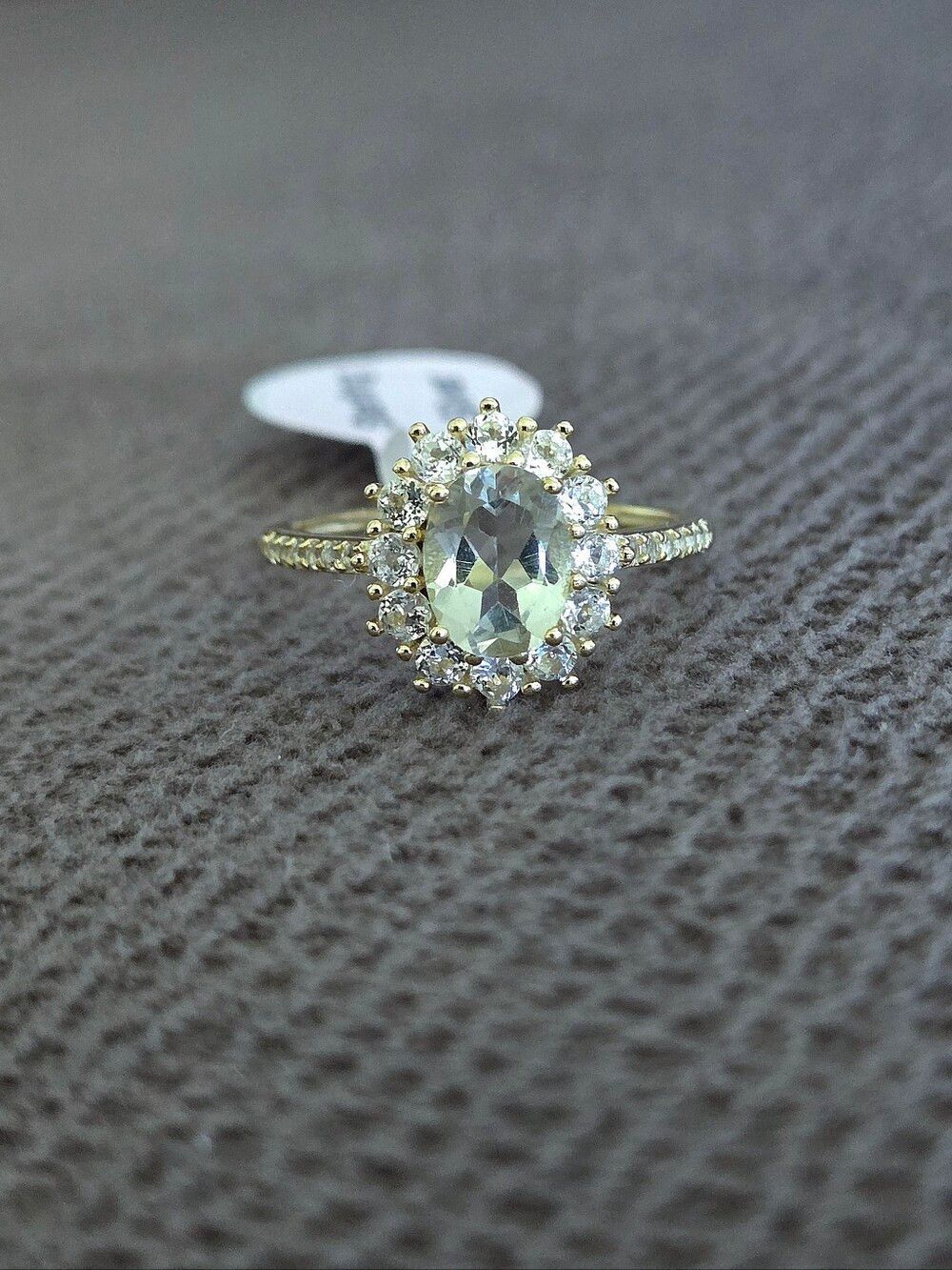 Gemolio Green💚 Amethyst with White Topaz Ring💍 - NWT